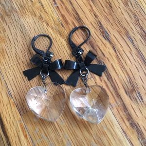 Sweet, Betsy Johnson bow earrings